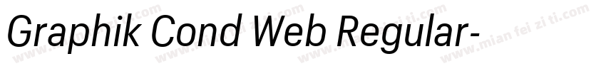 Graphik Cond Web Regular字体转换